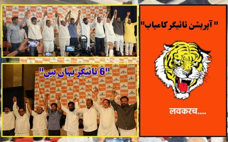 شیوسینا یو بی ٹی میں ایک اور تقسیم ،6 ارکان پارلیمنٹ شنڈے گروپ میں شامل